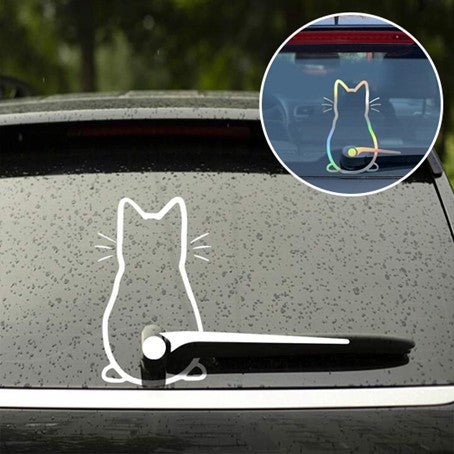 Autocollant de chat - Accessoires d'Automobile