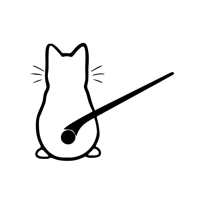 Autocollant de chat - Accessoires d'Automobile
