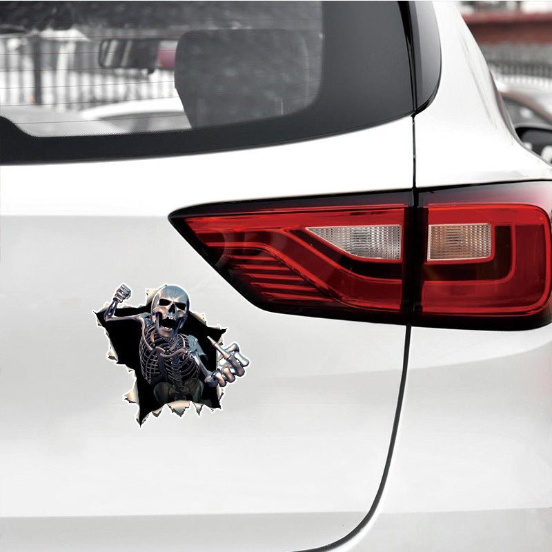 Autocollant TĂȘte de Mort pour Carrosserie de style Unique - Accessoires d'Automobile