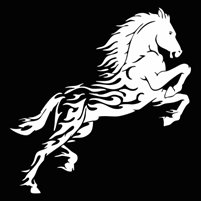 autocollants chevaux - Accessoires d'Automobile