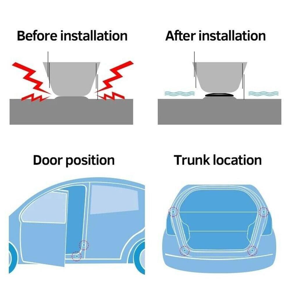 Coussin amortisseur pour porte de voiture - Accessoires d'Automobile