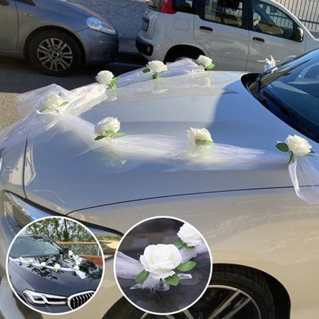 Décoration de mariage pour voiture - Accessoires d'Automobile
