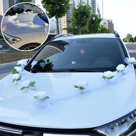 Décoration de mariage pour voiture - Accessoires d'Automobile