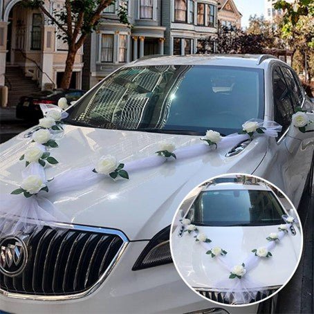 Décoration de mariage pour voiture - Accessoires d'Automobile