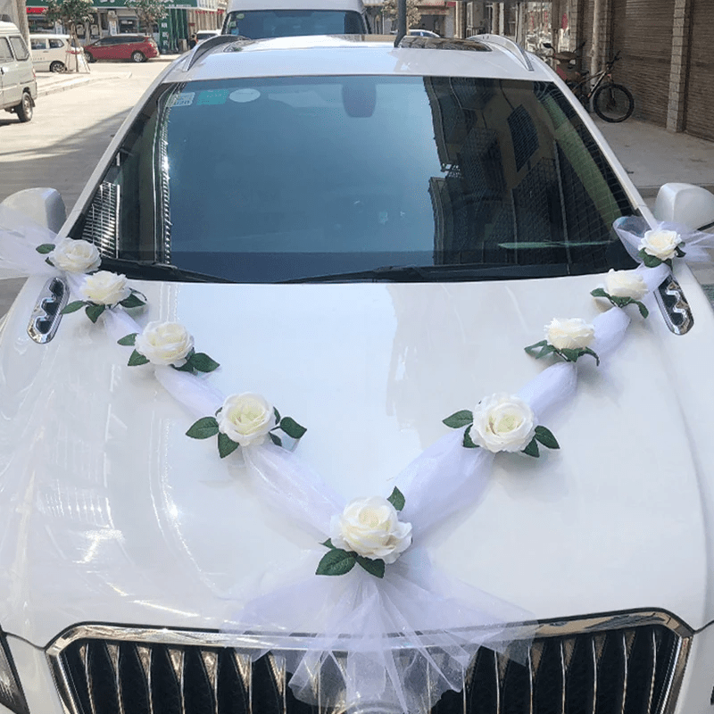 Décoration de mariage pour voiture - Accessoires d'Automobile