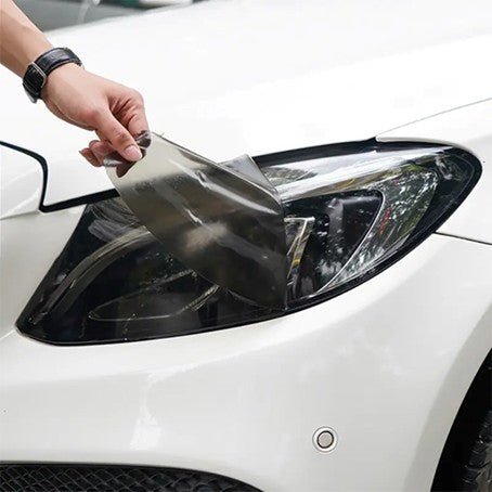 Film de lumière auto - adhésif pour phare, feux arrière et haut de pare - brise - Accessoires d'Automobile