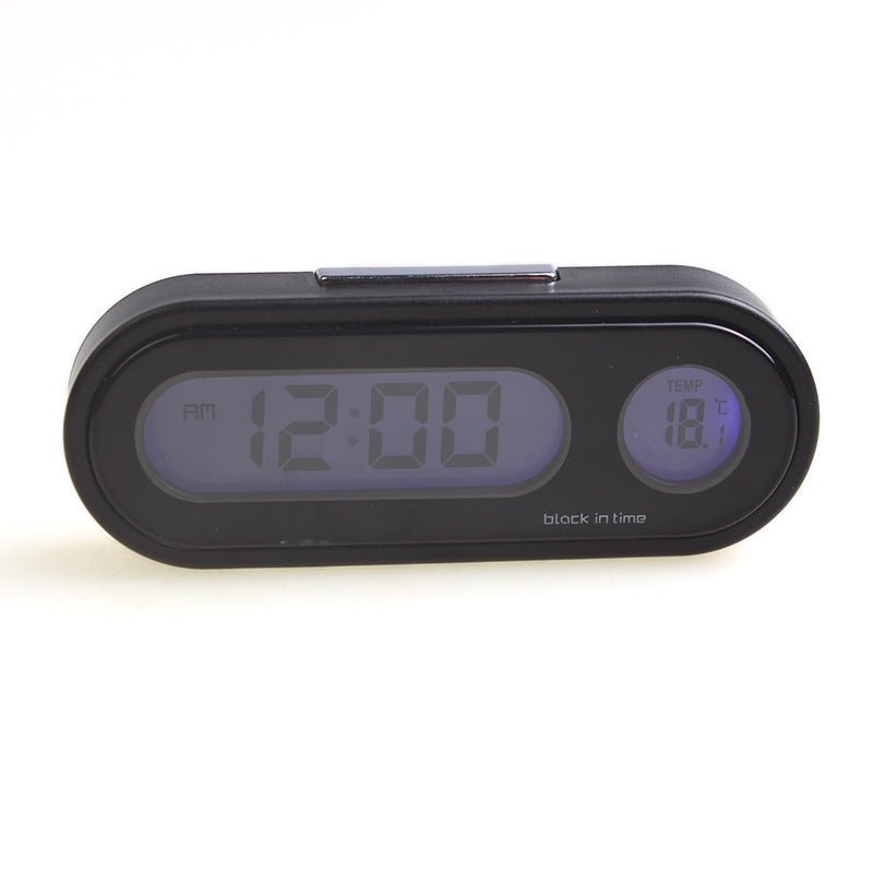Horloge Électronique avec Thermomètre pour Voiture – Universelle - Accessoires d'Automobile