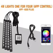 Néon LED pour intérieur de voiture - Accessoires d'Automobile