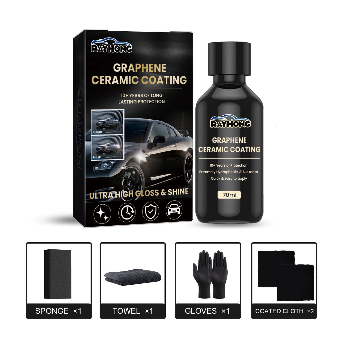 Peinture de traitement de revêtement en céramique de graphène automobile - Accessoires d'Automobile