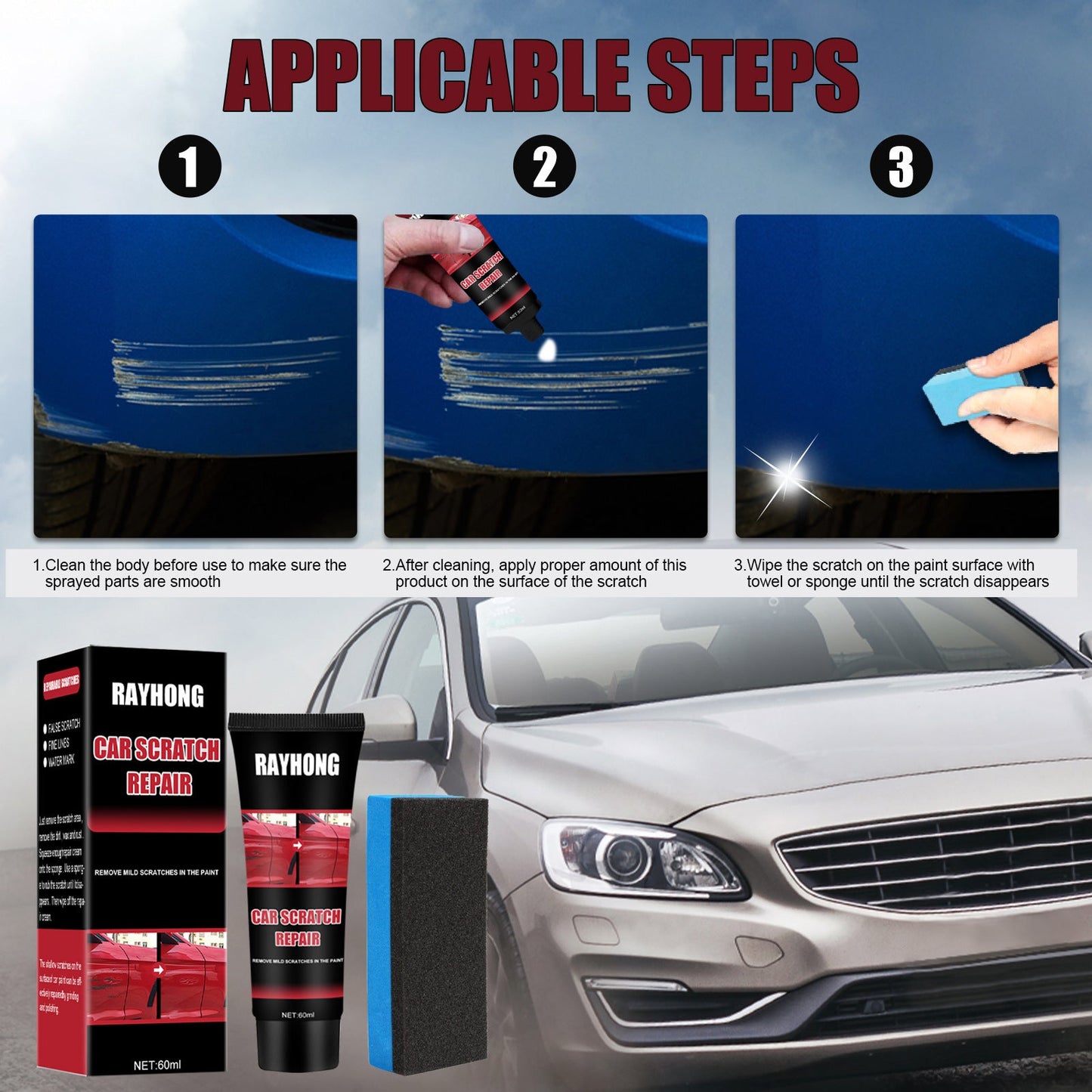 Réparation de rayure sur voiture - Accessoires d'Automobile