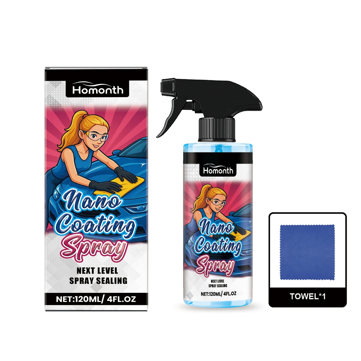 Vaporisateur de RevĂȘtement Nano Automobile HOMONTH - Accessoires d'Automobile