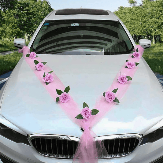 Décoration de mariage pour voiture - Accessoires d'Automobile