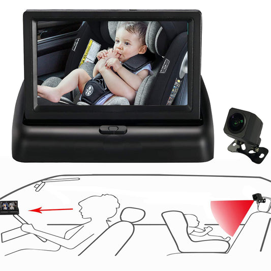 Moniteur d'affichage de bébé pour voiture - Accessoires d'Automobile