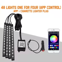 Néon LED pour intérieur de voiture - Accessoires d'Automobile
